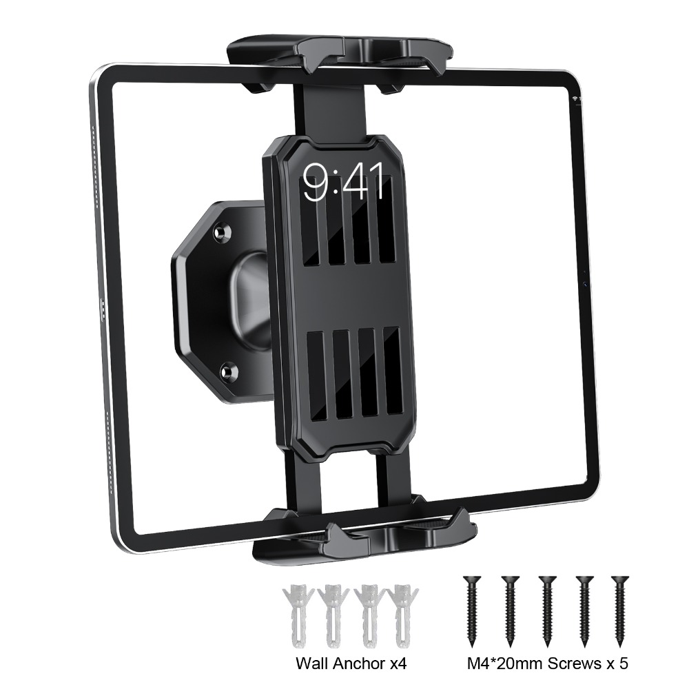 Phone Holder - 벽걸이형 휴대폰/태블릿 거치대, 조절 가능한 클램프,