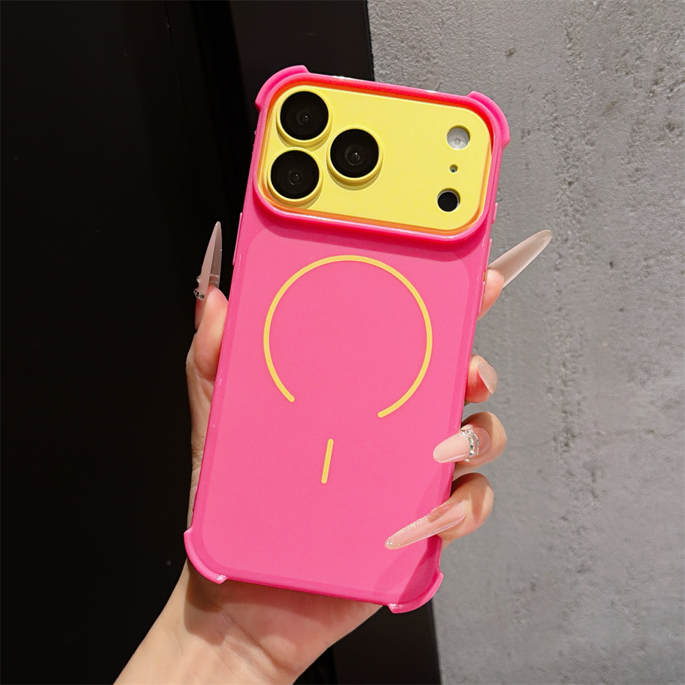 Wireless Charger - 대비색 아머 폰 케이스 (아이폰 17,