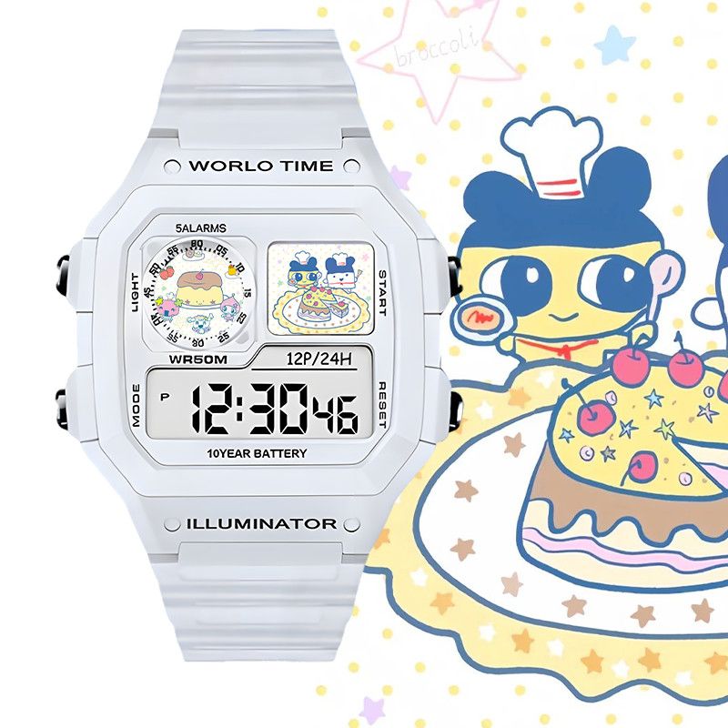 Smart Watch - 다마고치 스마트 전자시계 빅 마우스 짐아미