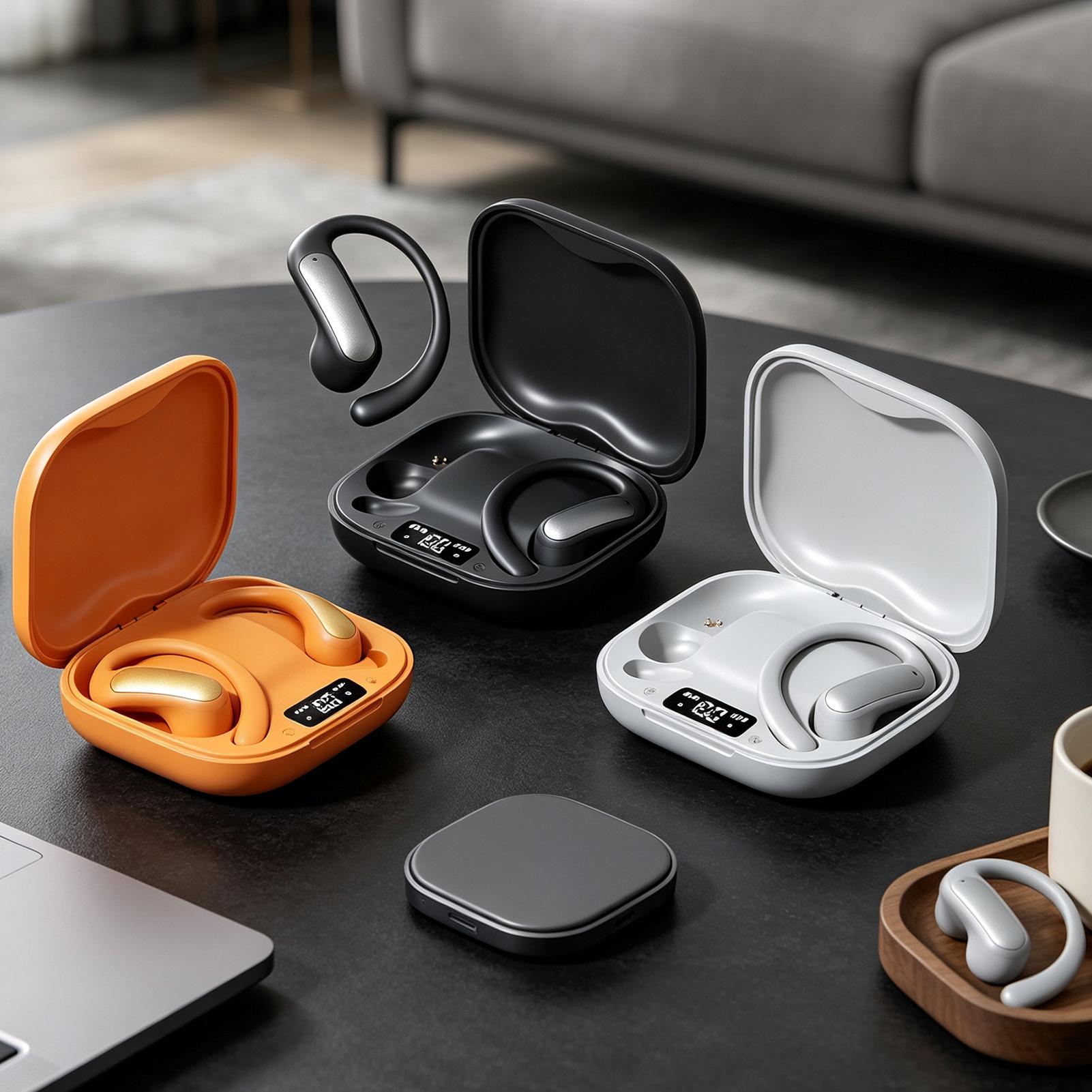 Headphones Wireless - 번역 헤드폰 디지털 디스플레이 AI 오픈