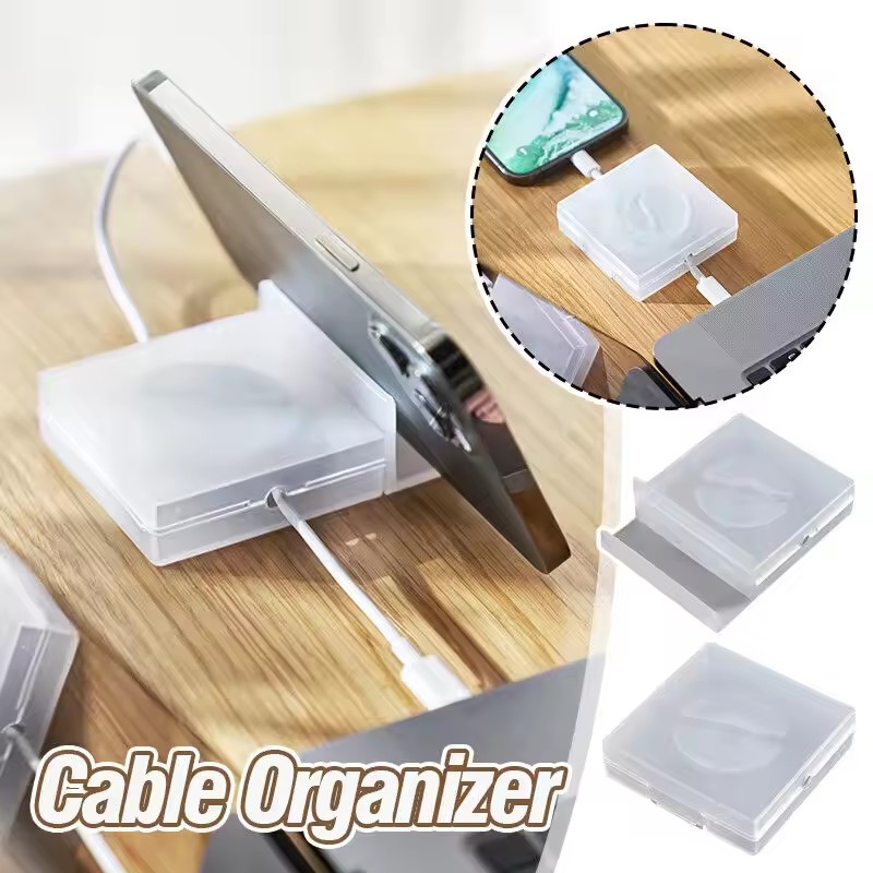 Cable Organizer - 휴대용 투명 케이블 정리기 코드 관리