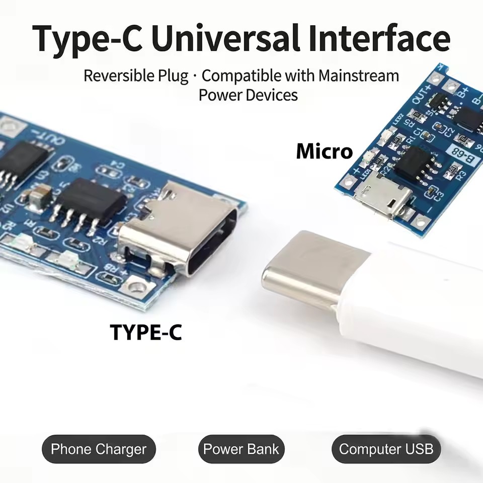 18650 리튬 배터리용 USB-C 5V 1A 충전 모 - Usb Hub 리뷰 및 가격