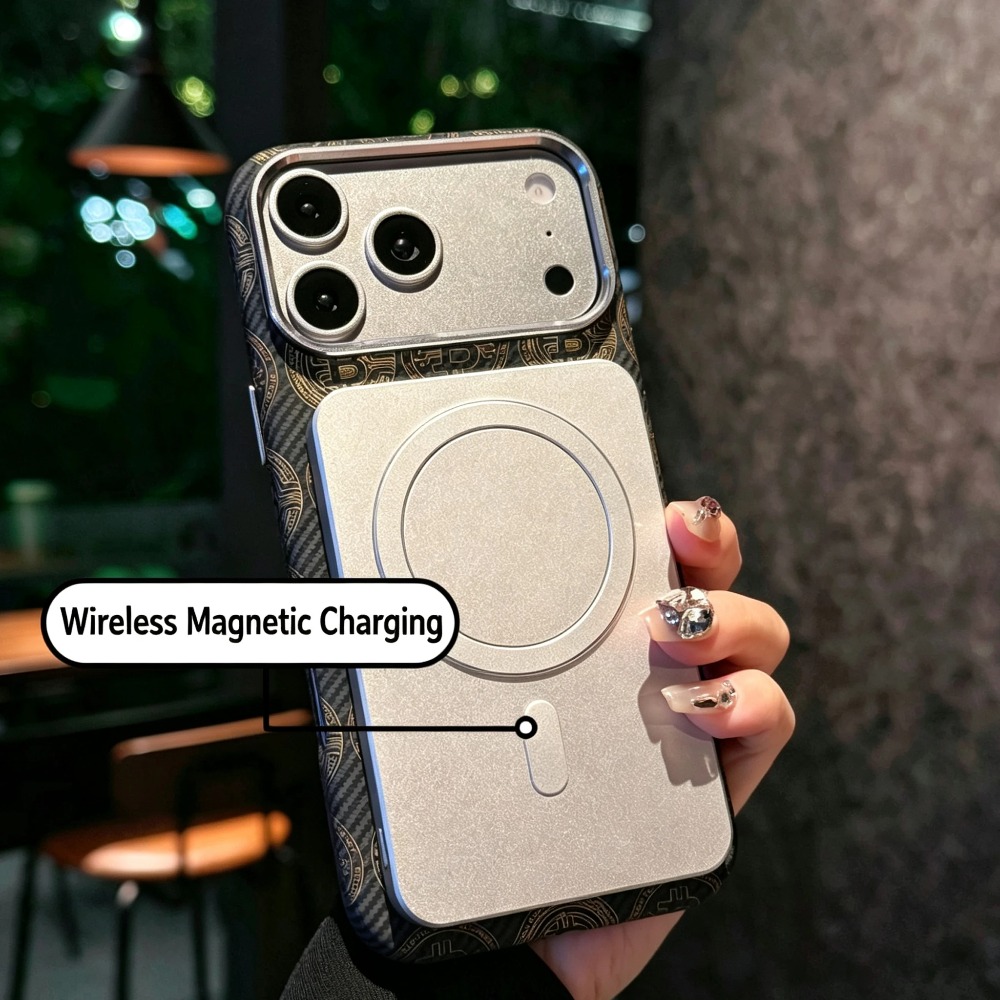 럭셔리 카본 파이버 질감 마그네틱 케이스 (아이폰 18 - Wireless Charger 리뷰 및 가격
