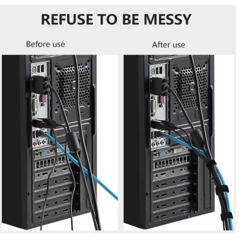 1/5M 케이블 정리대, 데이터 케이블 보관용품, 재사 - Cable Organizer 리뷰 및 가격