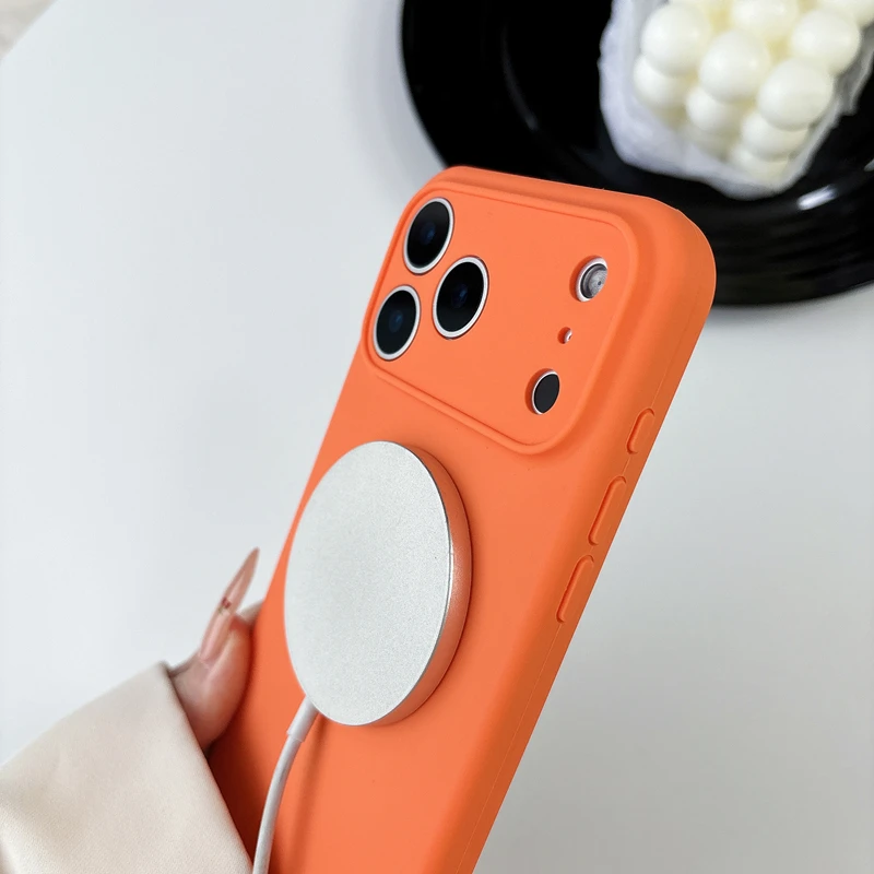 단색 공식 액체 실리콘 폰 케이스 마그세이프 아이폰 1 - Wireless Charger 리뷰 및 가격