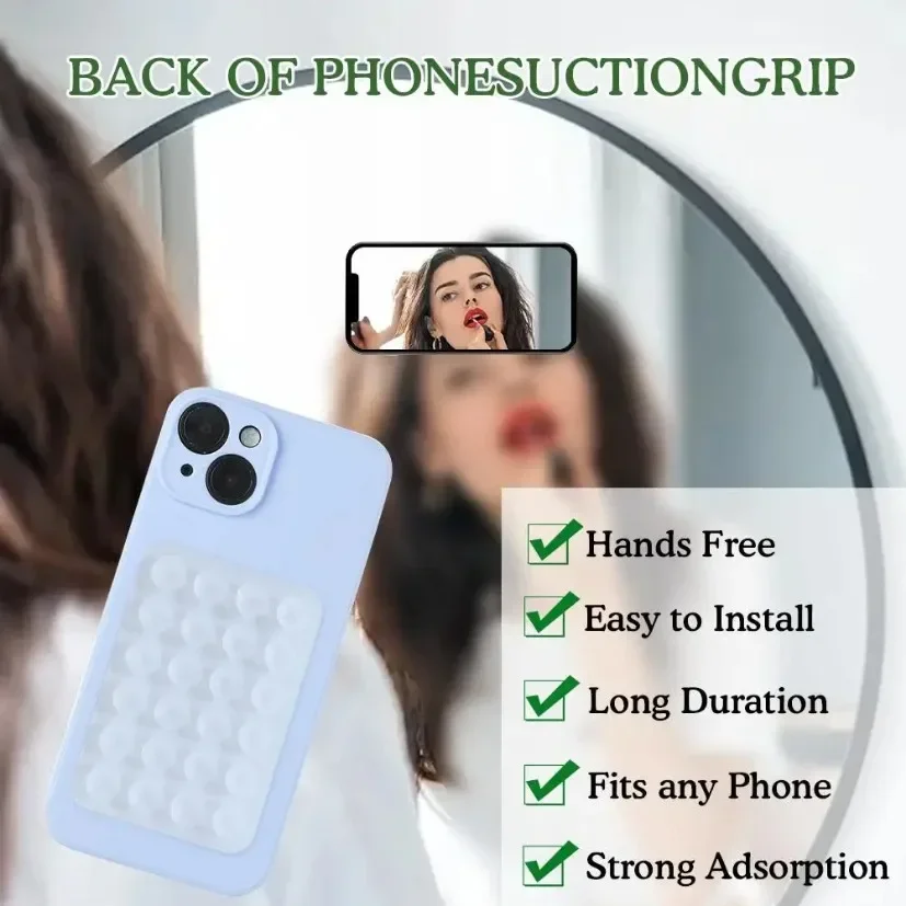 정사각형 실리콘 흡착식 휴대폰 거치대 패드, 다용도 벽 - Phone Holder 리뷰 및 가격