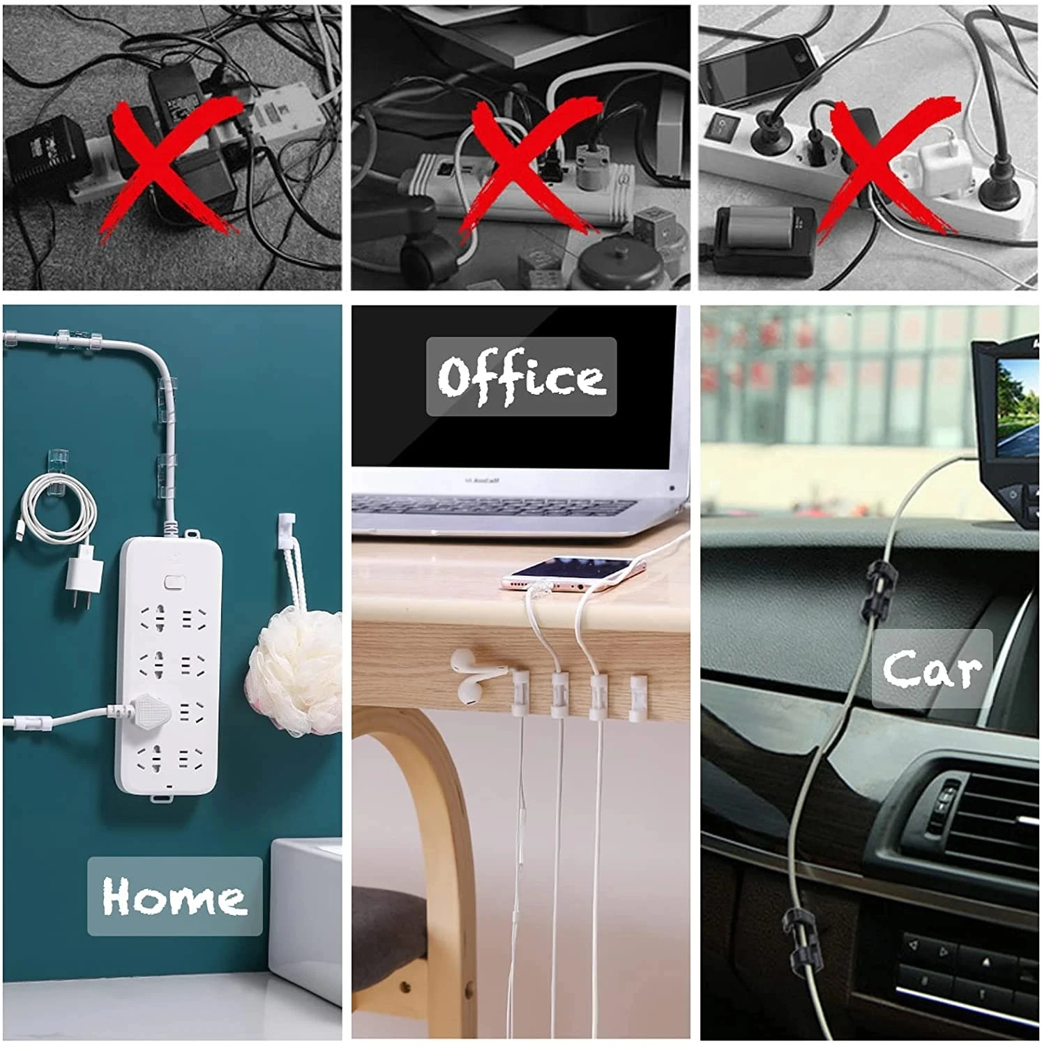 케이블 클립 정리기 드롭 와이어 홀더 코드 관리 셀프  - Cable Organizer 리뷰 및 가격